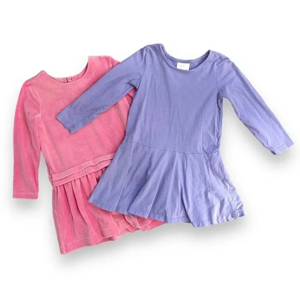 Hanna Andersson | Bundle of Long Sleeve Dresses (5) 💜💗